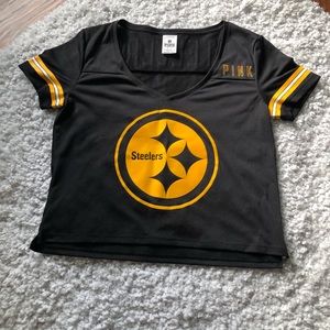 PINK- Steelers jersey like shirt